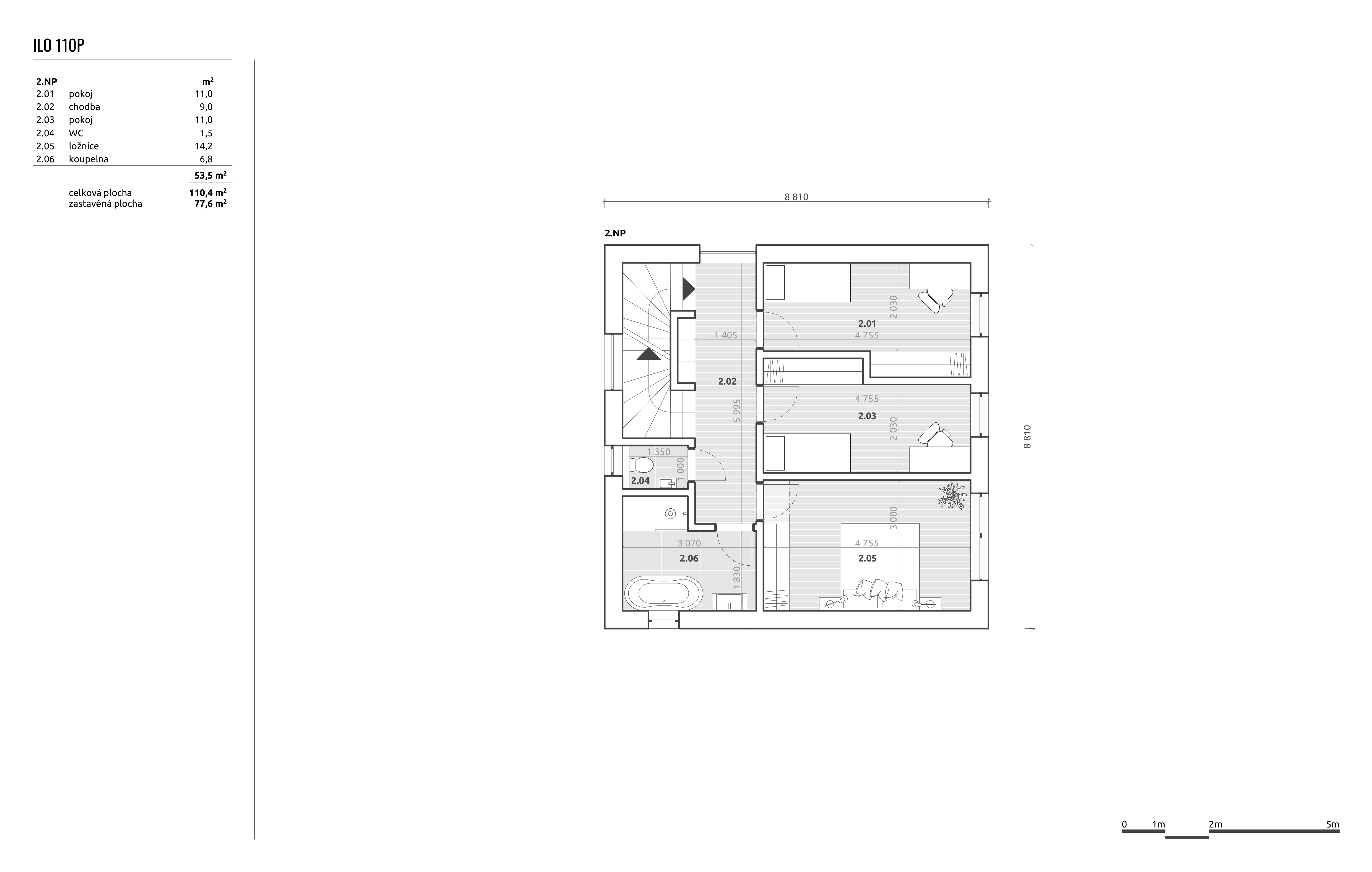 Dřevostavba ILO 110P