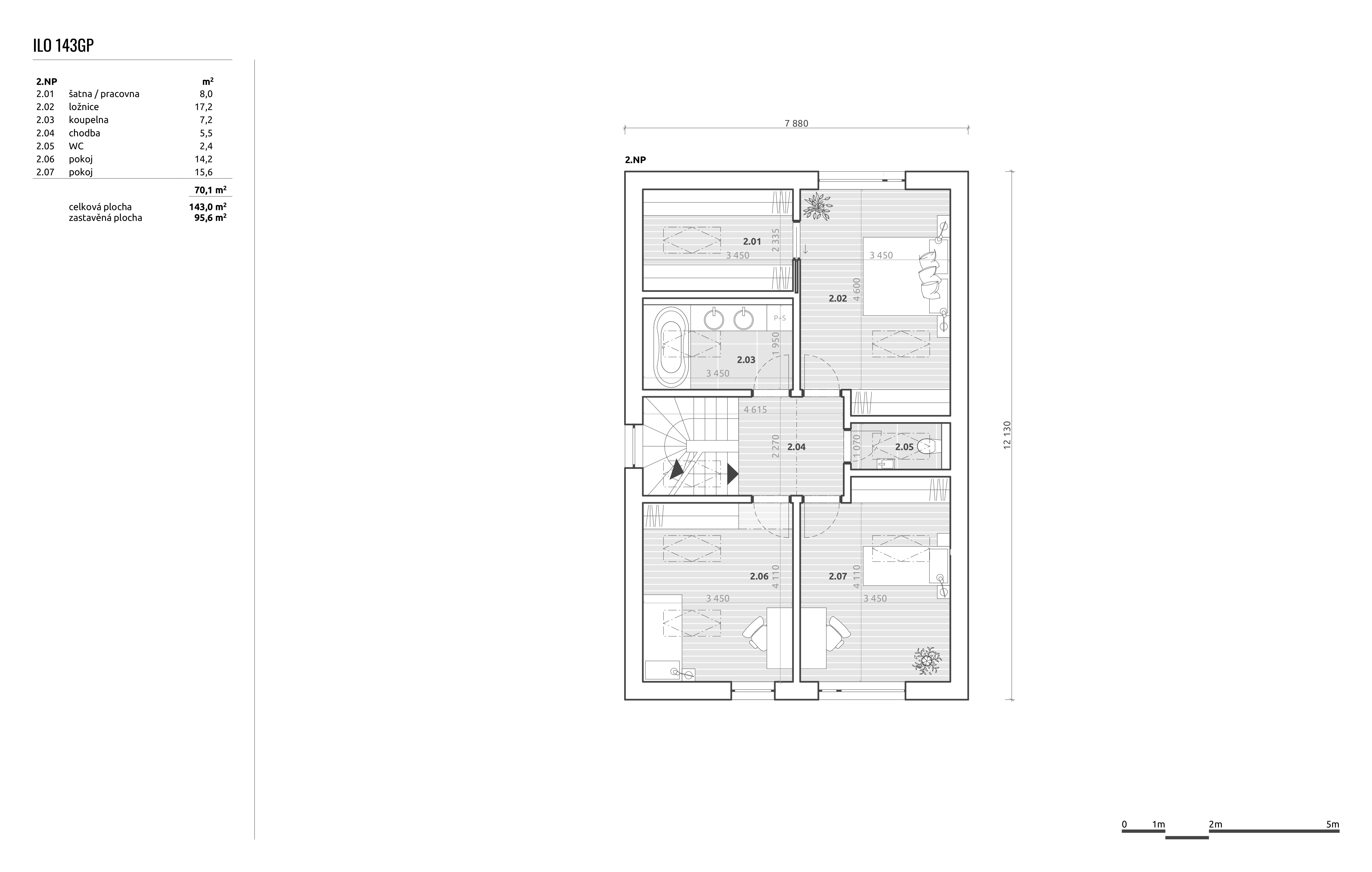 Dřevostavba ILO 143GP