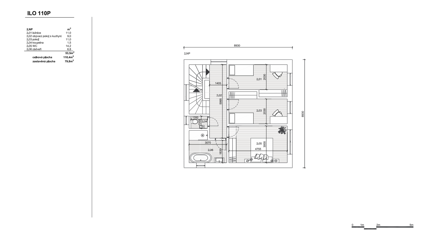 Zděný dům ILO 110P