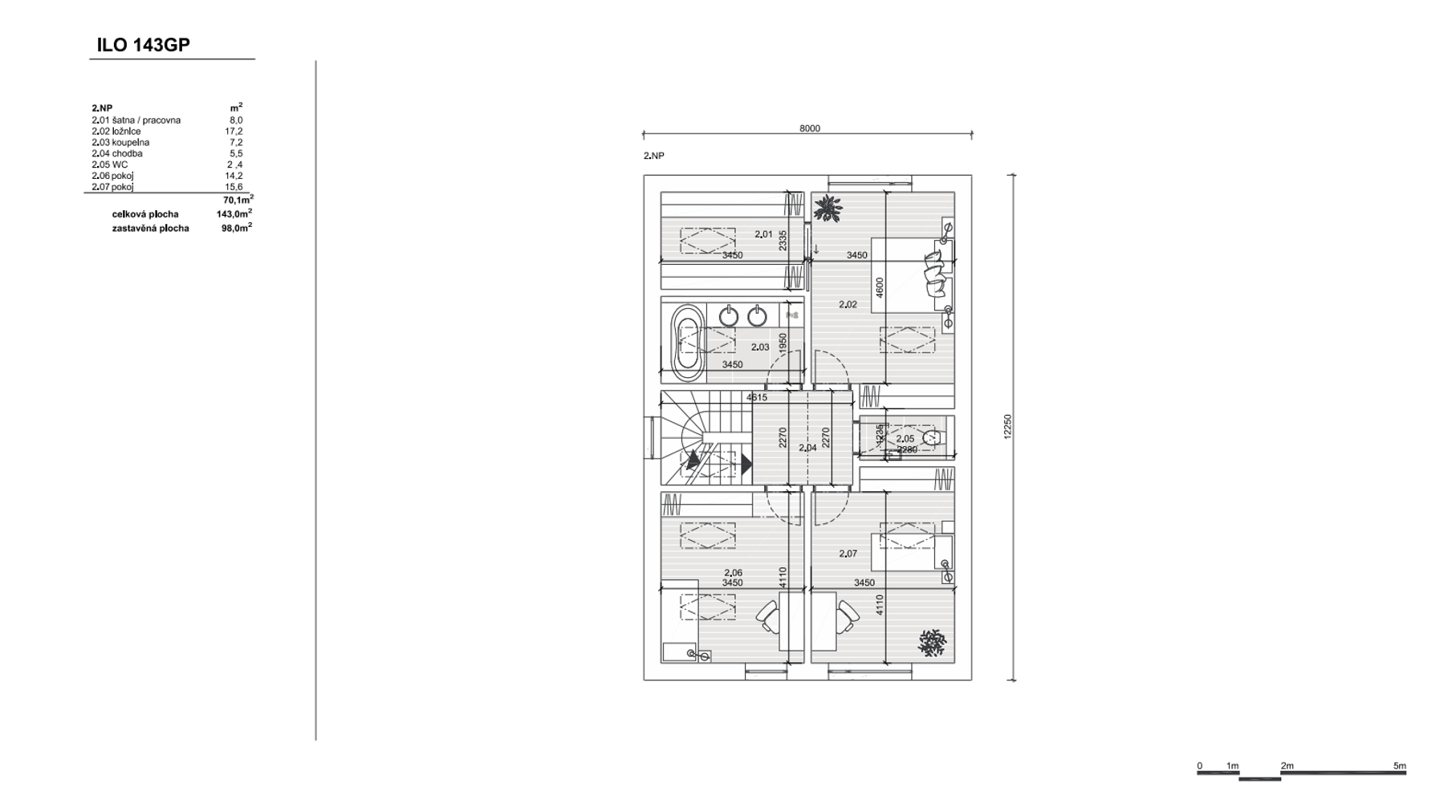 Zděný dům ILO 143GP